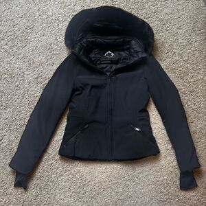 GSOU Snow HIDA Ski Jacket Black Down Insulated Waterproof Size Small